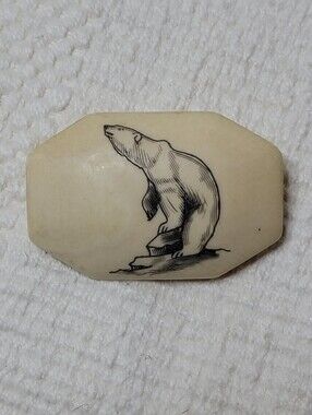 Polar Bear Brooch Pin
